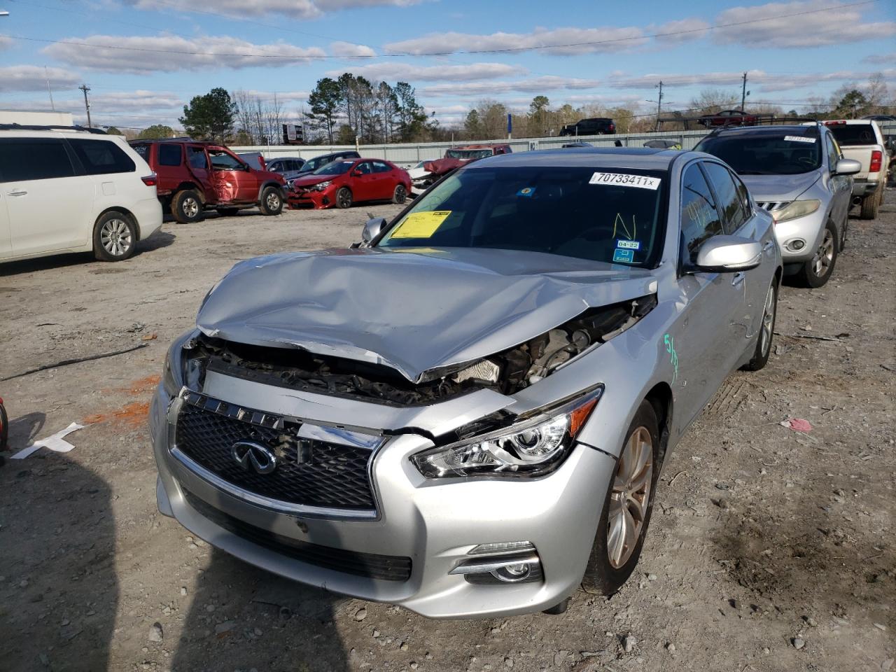 Photo 2 from auction – 2014 INFINITI Q50 BASE with VIN JN1BV7APXEM693399