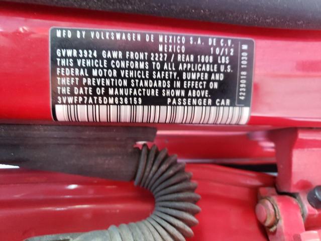 Photo 10 from auction – 2013 VOLKSWAGEN BEETLE with VIN 3VWFP7AT5DM636159