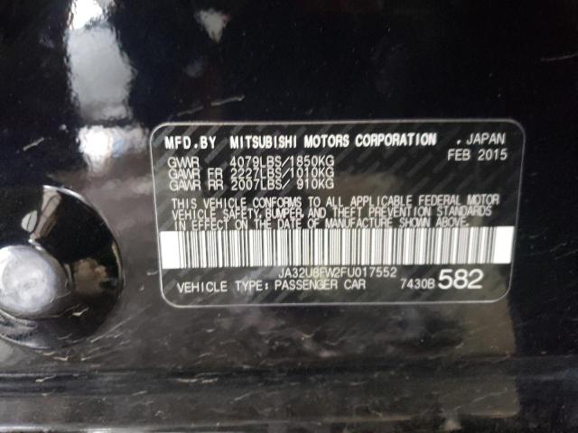 Photo 10 from auction – 2015 MITSUBISHI LANCER GT with VIN JA32U8FW2FU017552
