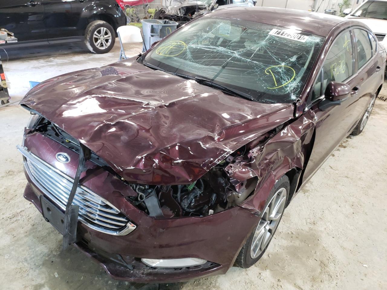 Photo 9 from auction – 2017 FORD FUSION S with VIN 3FA6P0G75HR104185