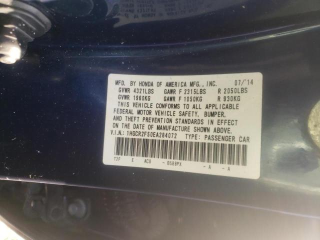 Photo 10 from auction – 2014 HONDA ACCORD SPO with VIN 1HGCR2F50EA284072