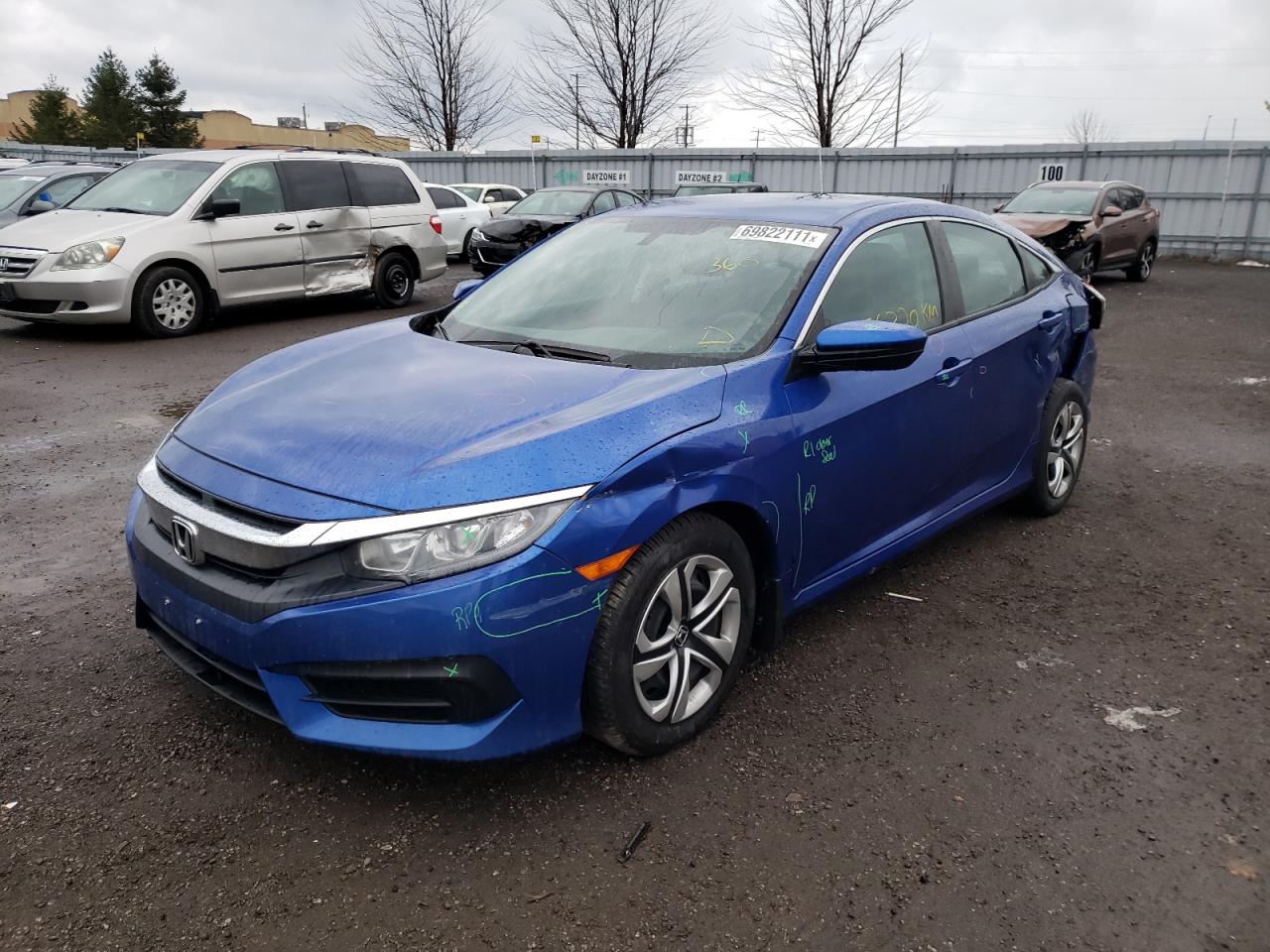 Photo 2 from auction – 2018 HONDA CIVIC LX with VIN 2HGFC2F52JH040823