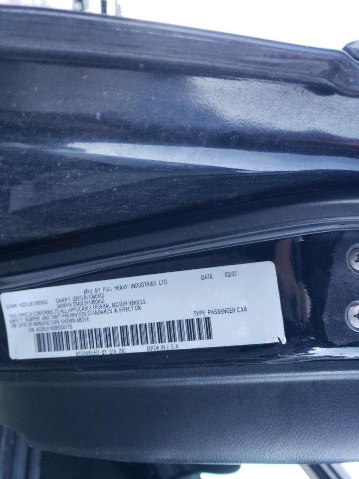 Фото 10 с аукциона – 2008 SUBARU LEGACY 2.5 с VIN 4S3BL616086200178
