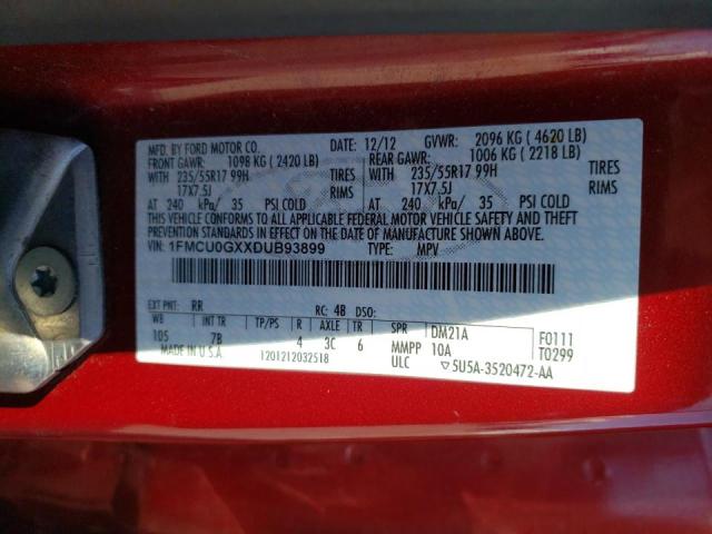 Photo 10 from auction – 2013 FORD ESCAPE SE with VIN 1FMCU0GXXDUB93899