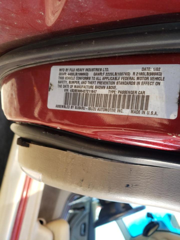 Photo 10 from auction – 2002 SUBARU LEGACY OUT with VIN 4S3BE686427211847