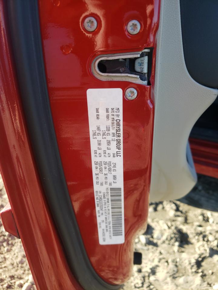 Photo 10 from auction – 2012 DODGE GRAND CARA with VIN 2C4RDGCG5CR322947