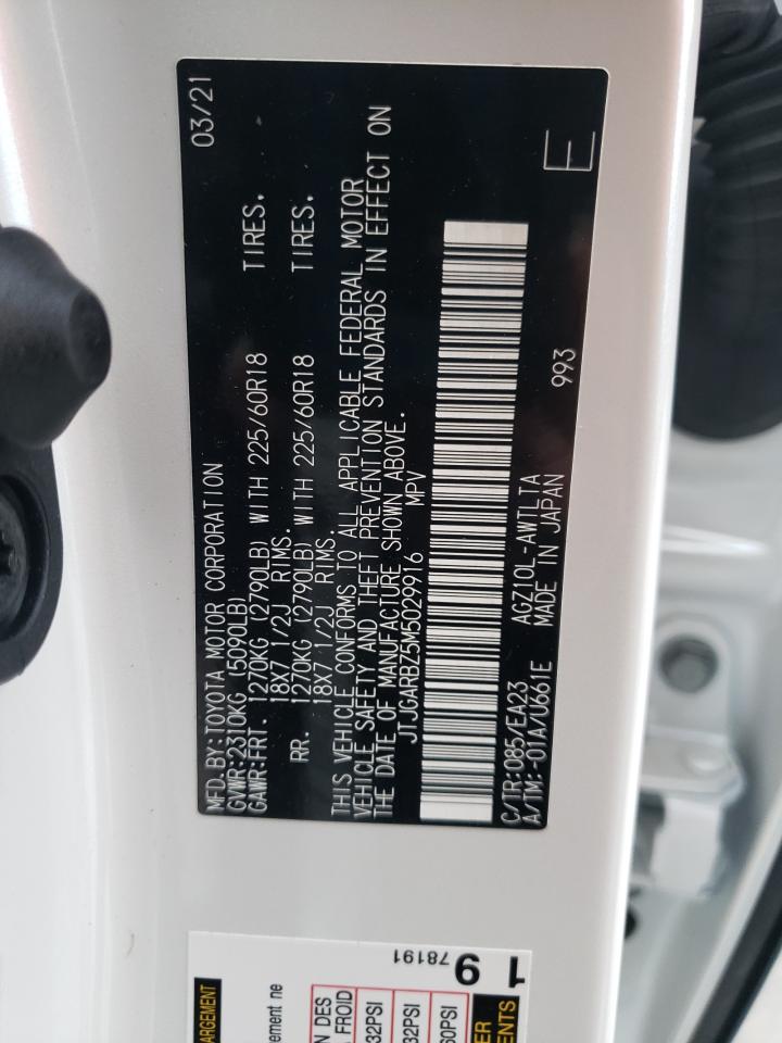 Photo 10 from auction – 2021 LEXUS NX 300 BAS with VIN JTJGARBZ5M5029916