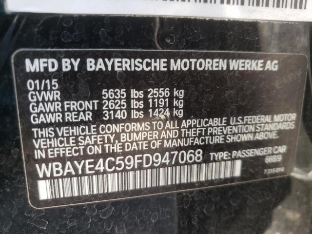 Photo 10 from auction – 2015 BMW 740 LI with VIN WBAYE4C59FD947068