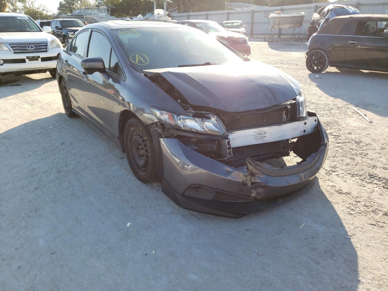 HONDA CIVIC SI 2014 with VIN 2HGFB6E59EH704858 - Photo from auction