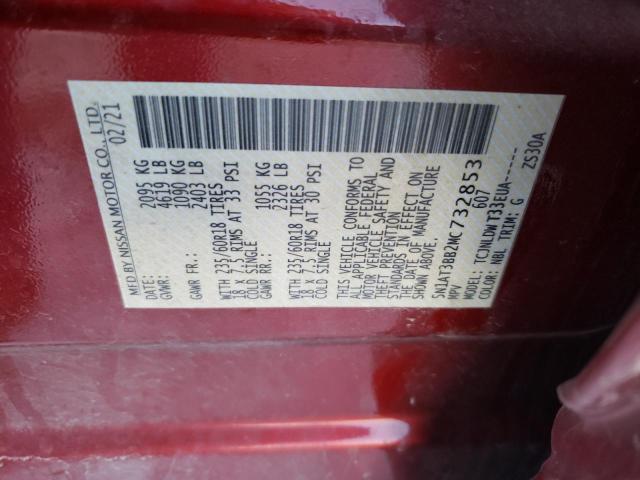 Photo 10 from auction – 2021 NISSAN ROGUE SV with VIN 5N1AT3BB2MC732853