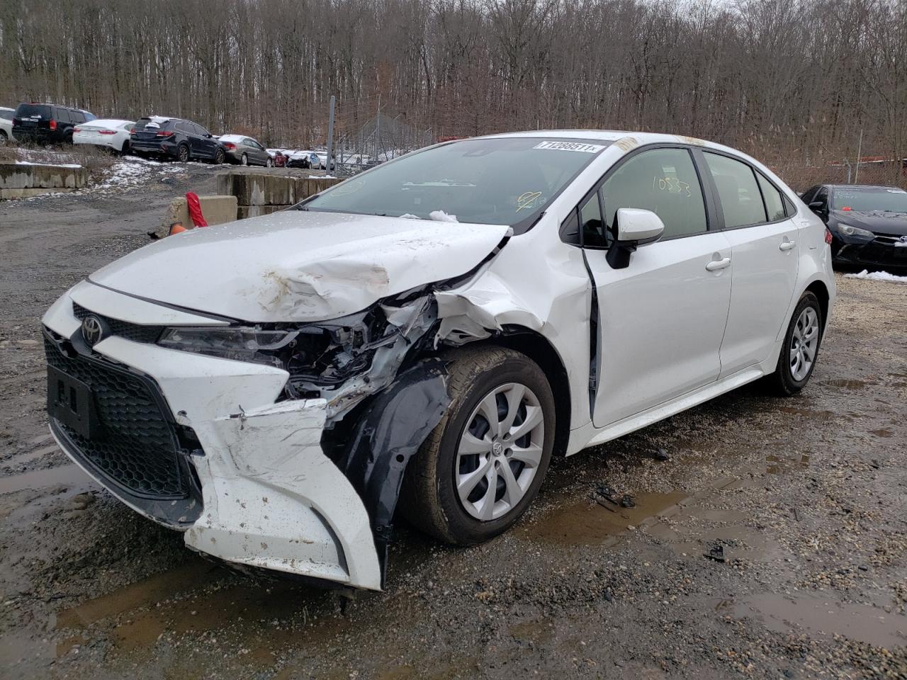 Photo 2 from auction – 2021 TOYOTA COROLLA LE with VIN JTDEPMAE6MJ182922