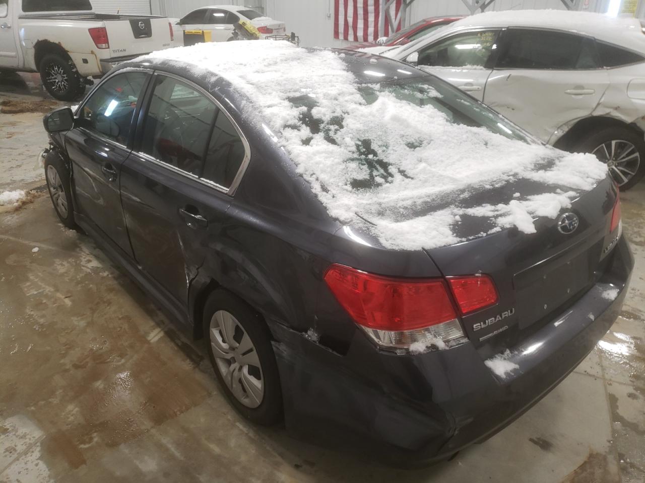 Photo 3 from auction – 2011 SUBARU LEGACY 2.5 with VIN 4S3BMCA69B3237931