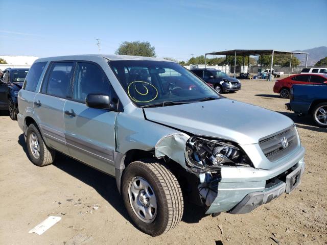 HONDA PILOT LX 2003 with VIN 2HKYF18173H505979 - Photo from auction