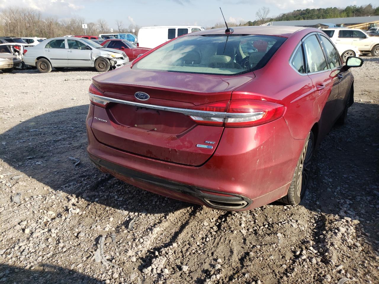 Photo 4 from auction – 2017 FORD FUSION SE with VIN 3FA6P0T97HR231298