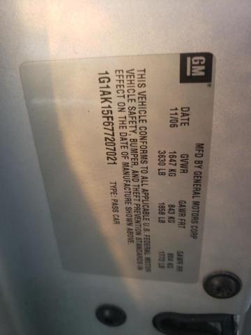 Photo 10 from auction – 2007 CHEVROLET COBALT LS with VIN 1G1AK15F677207021