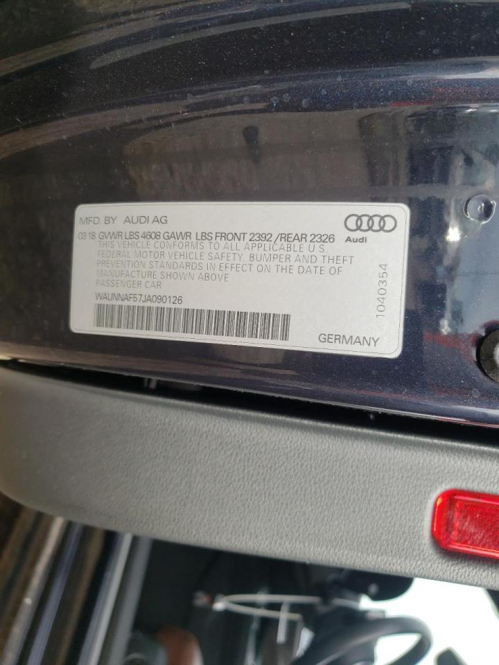 Photo 10 from auction – 2018 AUDI A5 PREMIUM with VIN WAUNNAF57JA090126