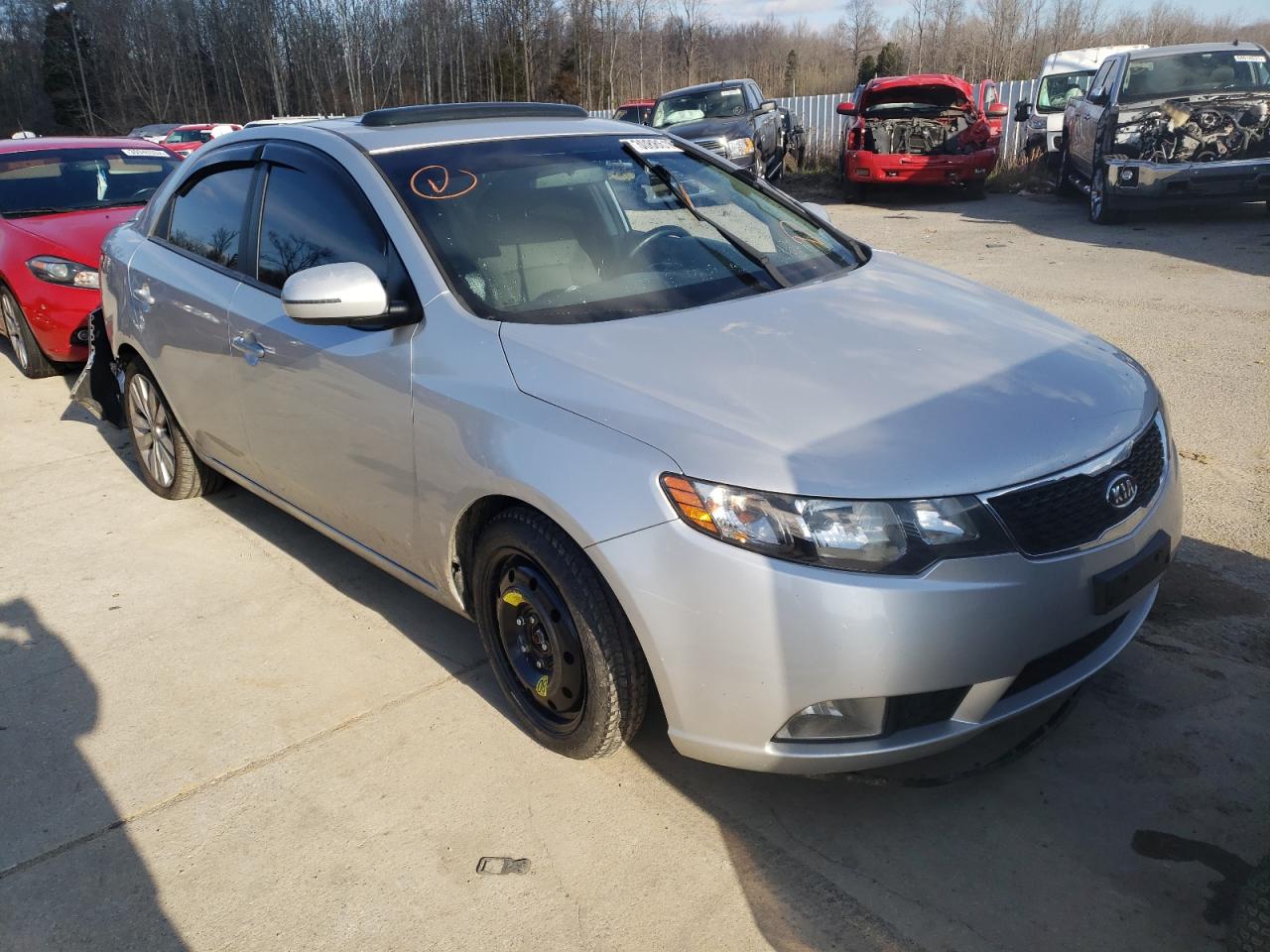 KIA FORTE SX 2011 with VIN KNAFW4A39B5404040 - Photo from auction