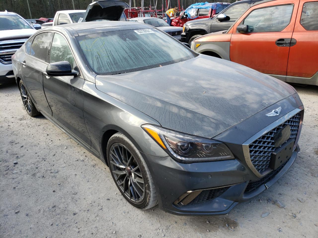GENESIS G80 BASE 2019 with VIN KMHGN4JB4KU300560 - Photo from auction
