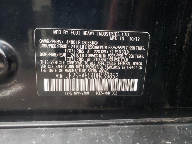 Photo 10 from auction – 2013 SUBARU FORESTER L with VIN JF2SHAEC4DH439852