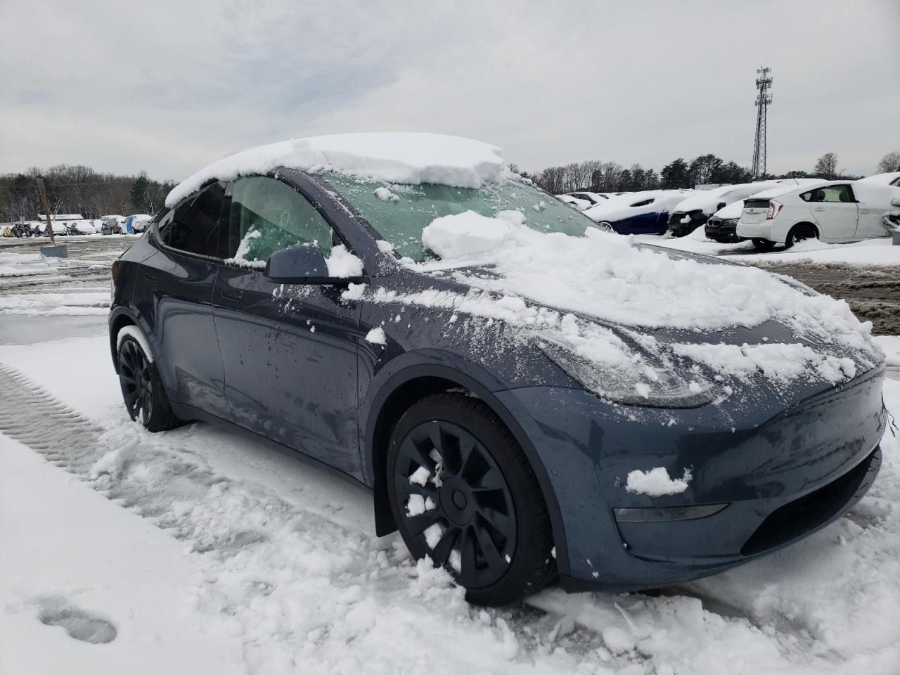 TESLA MODEL Y 2021 with VIN 5YJYGDEE6MF244138 - Photo from auction