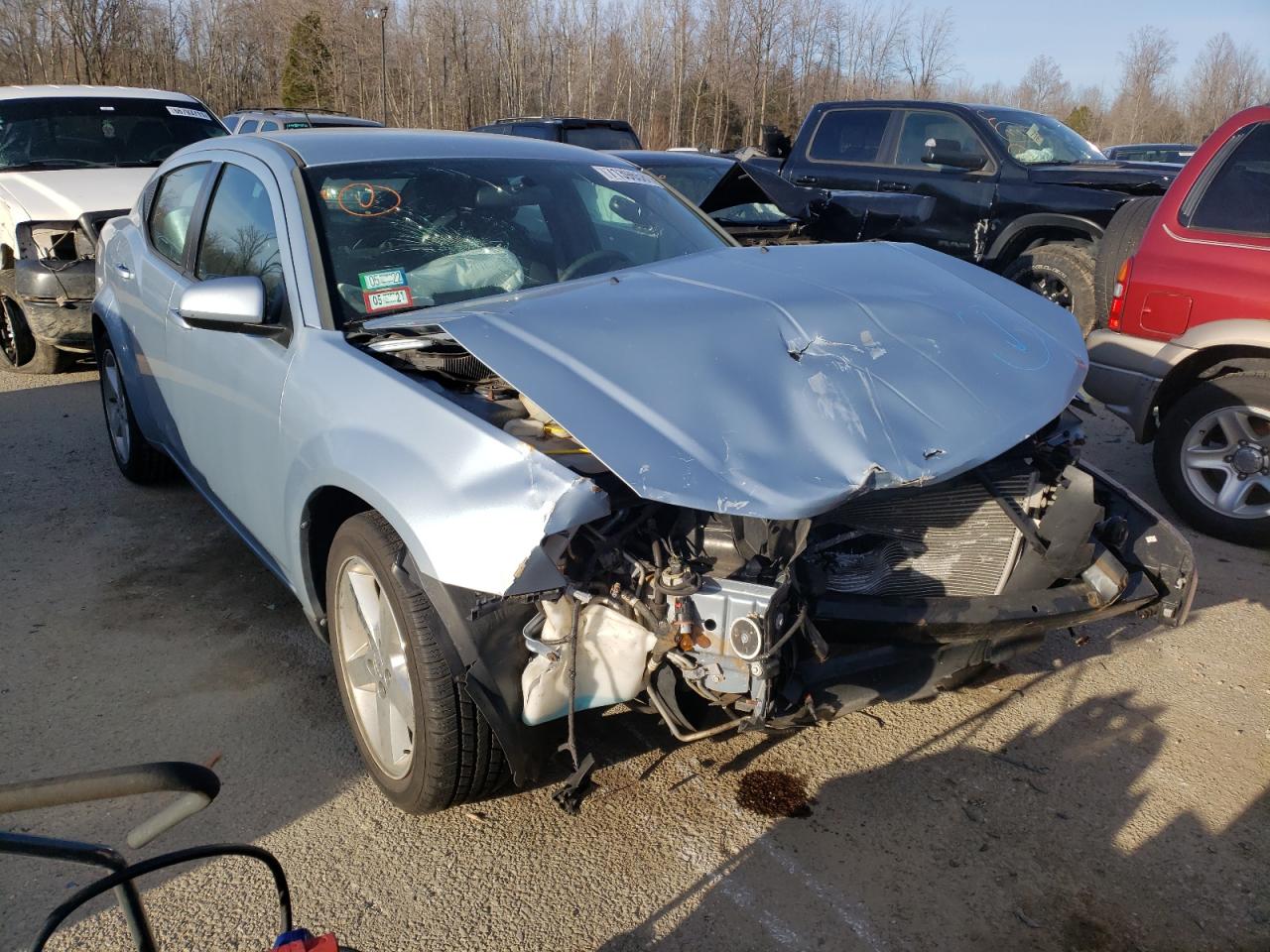 DODGE AVENGER SX 2013 with VIN 1C3CDZCB8DN586429 - Photo from auction