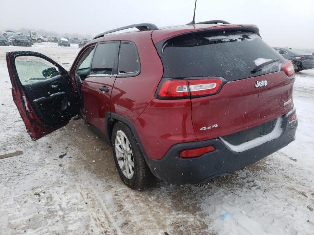 Photo 3 from auction – 2016 JEEP CHEROKEE S with VIN 1C4PJMAB4GW277986