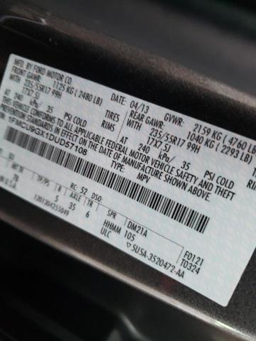 Photo 10 from auction – 2013 FORD ESCAPE SE with VIN 1FMCU9GX1DUD57108