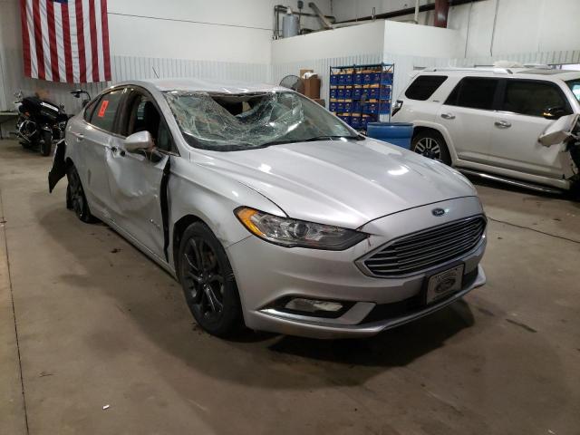 FORD FUSION SE 2018 with VIN 3FA6P0LU4JR242253 - Photo from auction