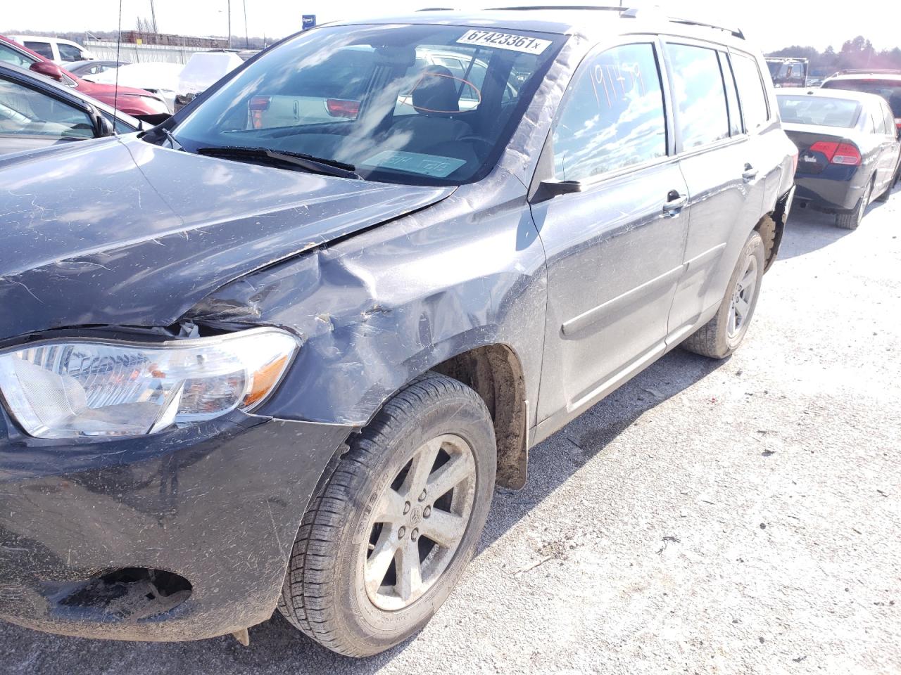 Photo 9 from auction – 2010 TOYOTA HIGHLANDER with VIN 5TDBK3EH0AS003689