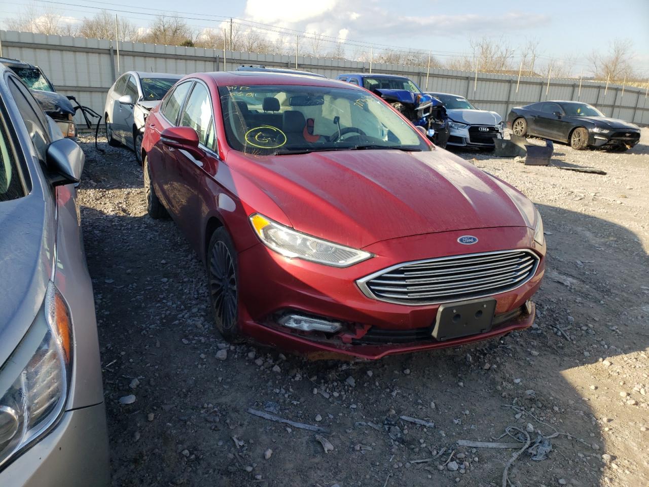 FORD FUSION SE 2017 with VIN 3FA6P0T97HR231298 - Photo from auction
