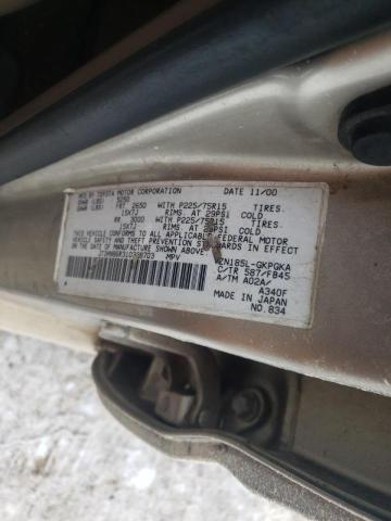 Photo 10 from auction – 2000 TOYOTA 4RUNNER with VIN JT3HN86R310338703