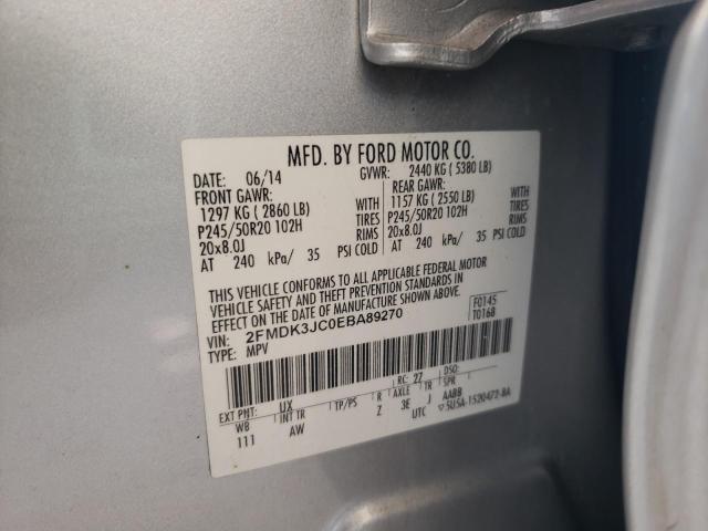Photo 10 from auction – 2014 FORD EDGE SEL with VIN 2FMDK3JC0EBA89270