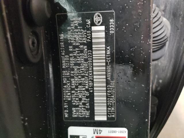 Photo 10 from auction – 2010 TOYOTA CAMRY BASE with VIN 4T1BF3EK8AU090233