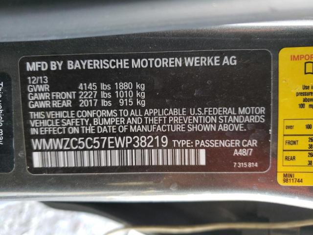 Photo 10 from auction – 2014 MINI COOPER S C with VIN WMWZC5C57EWP38219