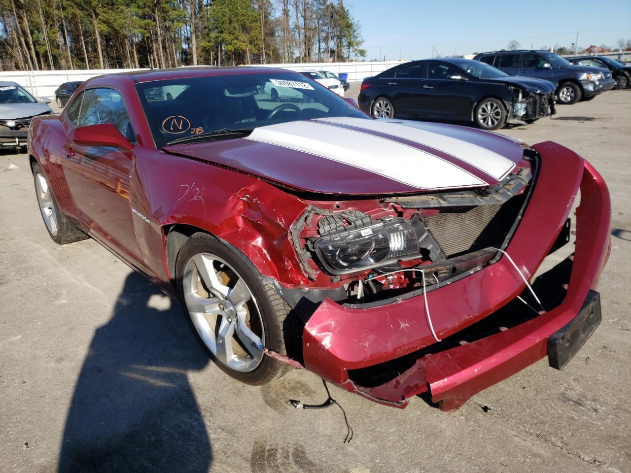 CHEVROLET CAMARO LT 2011 with VIN 2G1FC1ED6B9124732 - Photo from auction