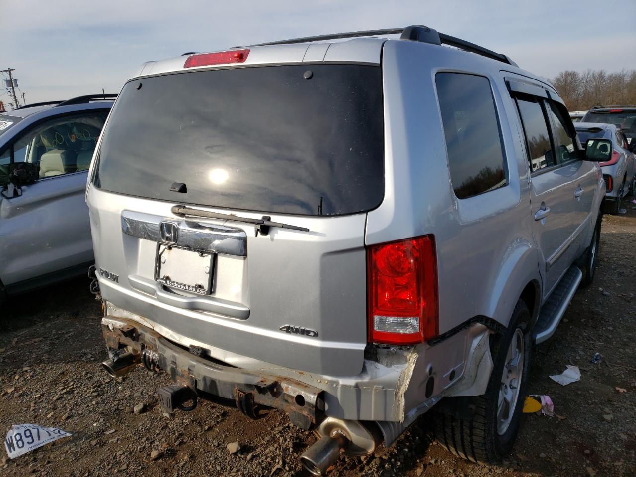 Photo 4 from auction – 2010 HONDA PILOT EXL with VIN 5FNYF4H56AB010737