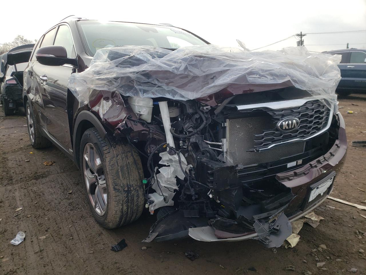 KIA SORENTO EX 2019 with VIN 5XYPHDA56KG590551 - Photo from auction