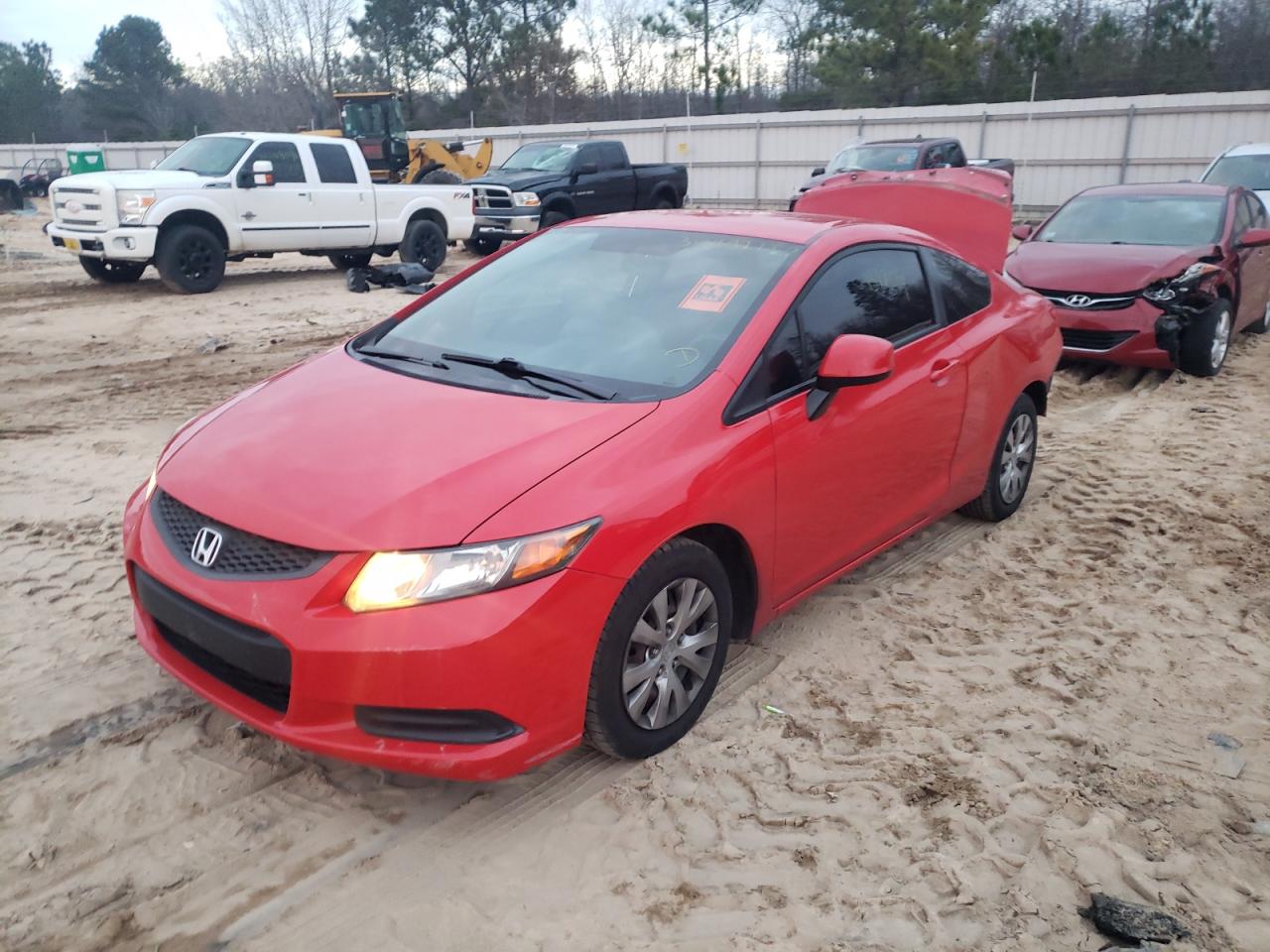 Photo 2 from auction – 2012 HONDA CIVIC LX with VIN 2HGFG3B57CH553875