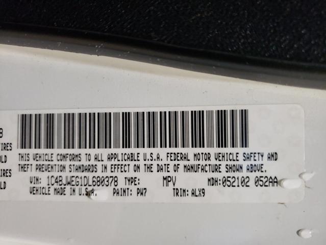 Photo 10 from auction – 2013 JEEP WRANGLER U with VIN 1C4BJWEG1DL680378