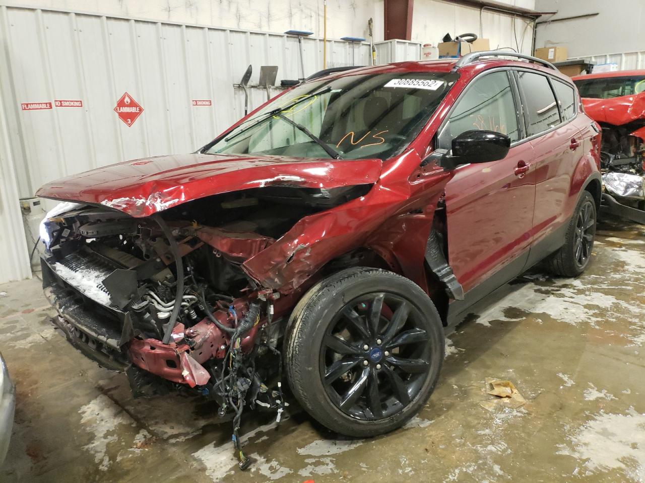 Photo 2 from auction – 2018 FORD ESCAPE SE with VIN 1FMCU0GD0JUC70281