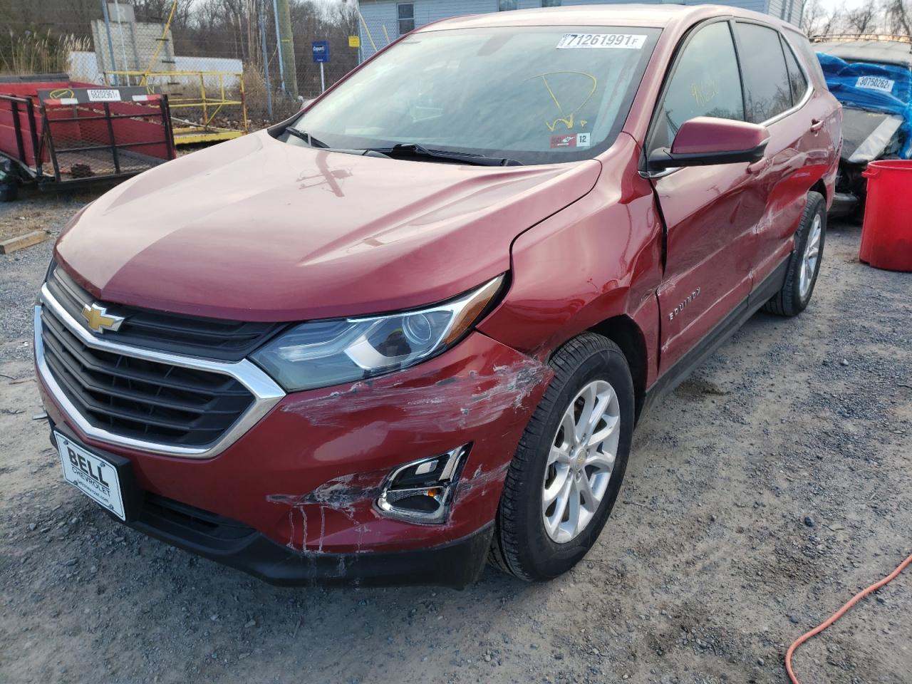 Photo 2 from auction – 2018 CHEVROLET EQUINOX LT with VIN 3GNAXJEV1JS621744