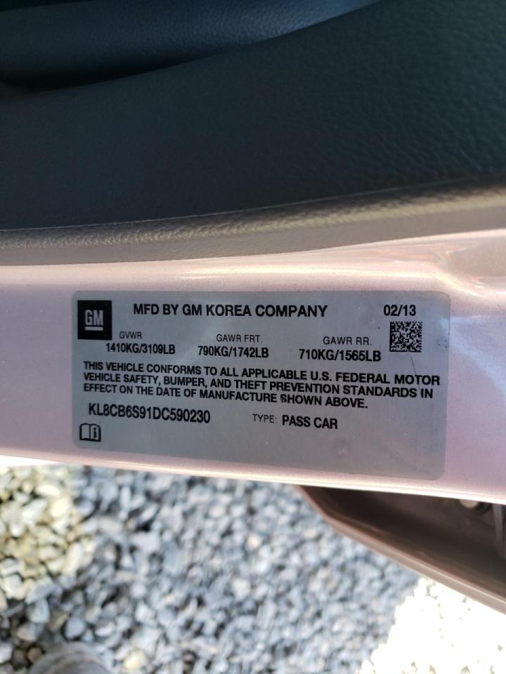 Photo 10 from auction – 2013 CHEVROLET SPARK LS with VIN KL8CB6S91DC590230