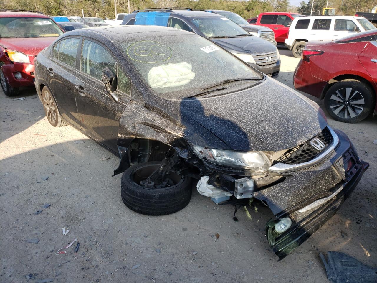Photo 1 from auction – 2015 HONDA CIVIC EXL with VIN 2HGFB2F92FH519644