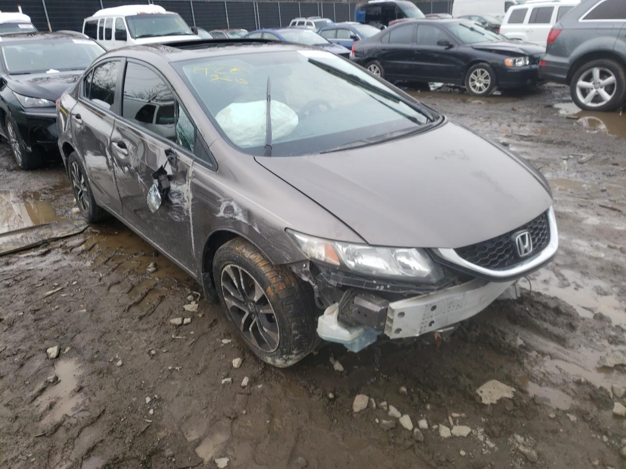 HONDA CIVIC EXL 2013 with VIN 2HGFB2F97DH534590 - Photo from auction