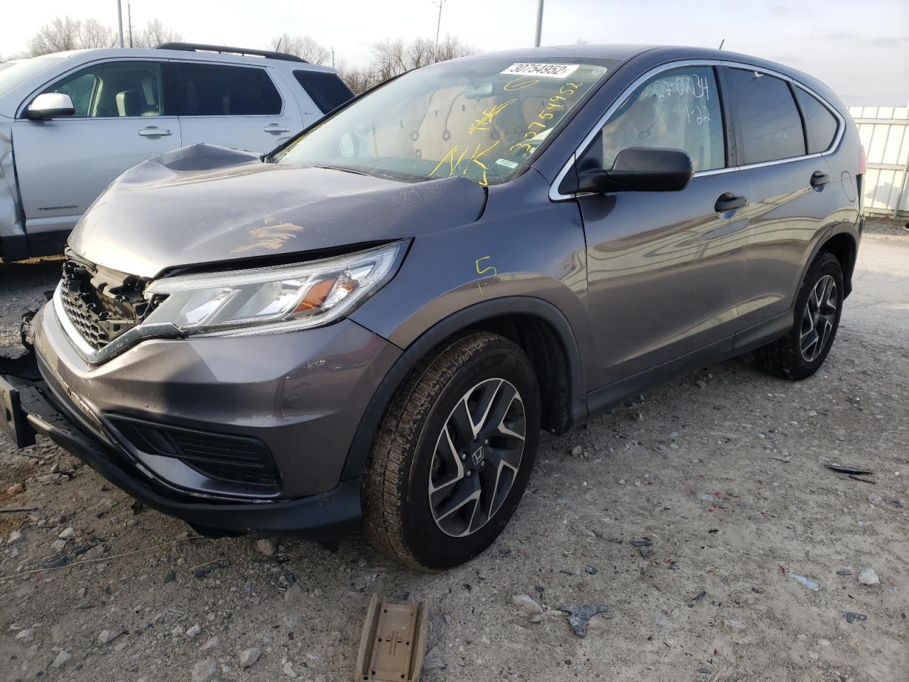 Photo 2 from auction – 2016 HONDA CR-V SE with VIN 2HKRM4H48GH614429