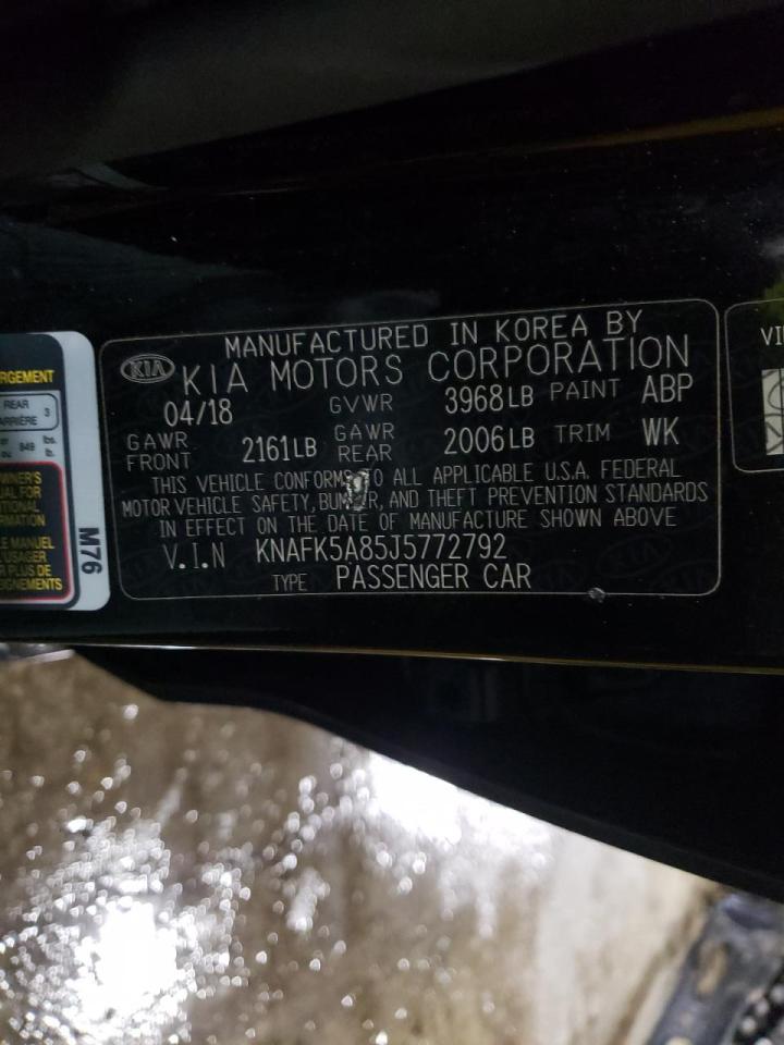 Photo 10 from auction – 2018 KIA FORTE LX with VIN KNAFK5A85J5772792