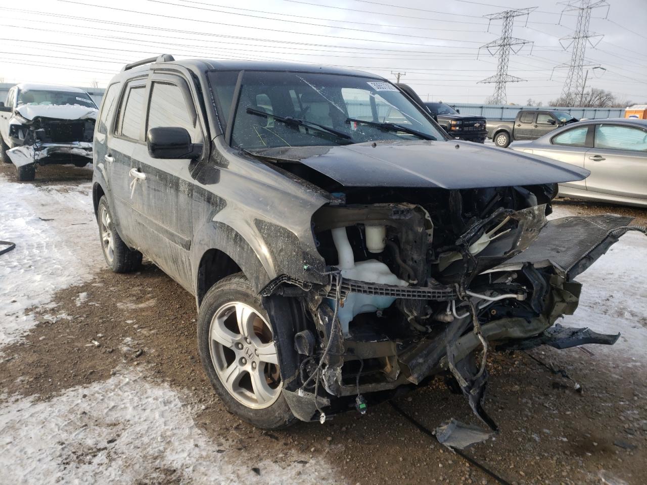 HONDA PILOT EX 2012 with VIN 5FNYF4H43CB046265 - Photo from auction