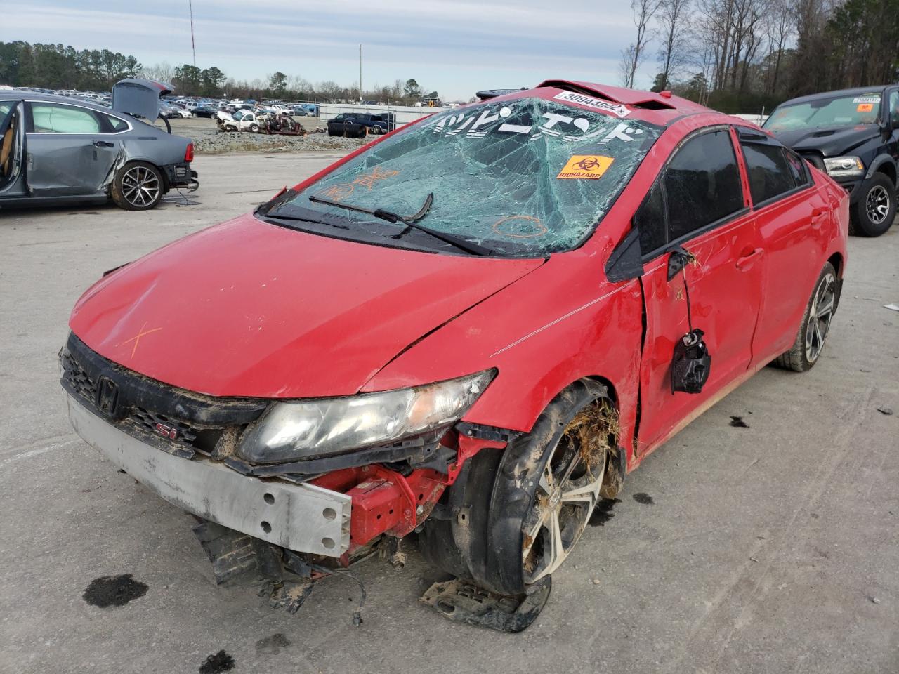 Photo 2 from auction – 2014 HONDA CIVIC SI with VIN 2HGFB6E50EH702240
