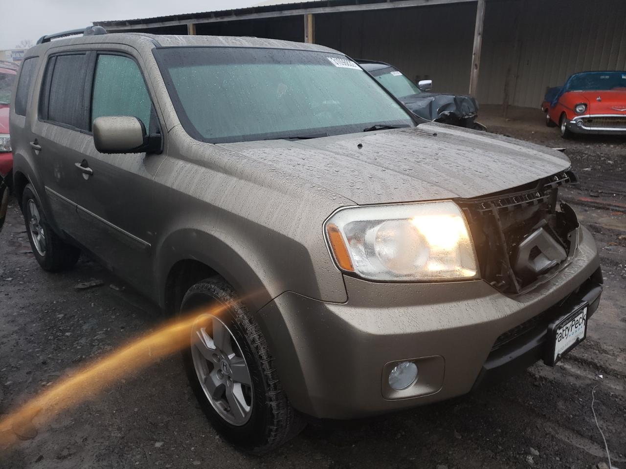 HONDA PILOT EXL 2011 with VIN 5FNYF3H51BB027599 - Photo from auction