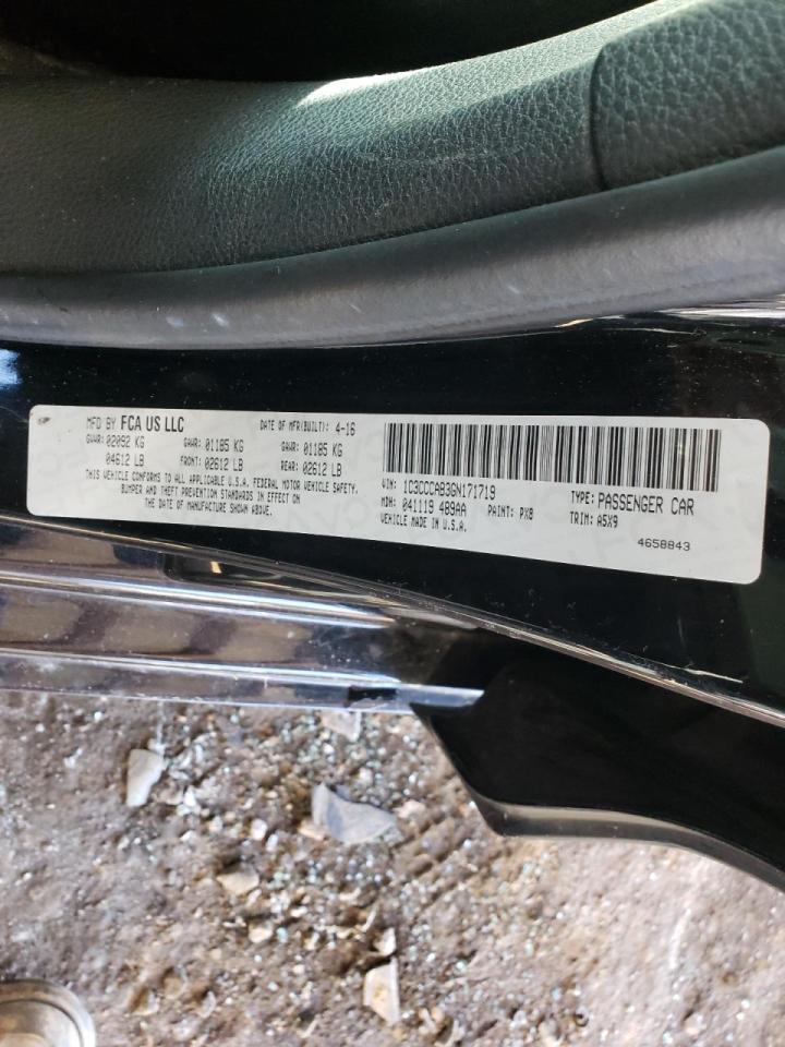 Photo 10 from auction – 2016 CHRYSLER 200 LIMITE with VIN 1C3CCCAB3GN171719